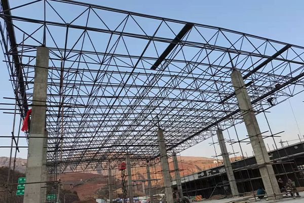 灯塔钢结构网架图片