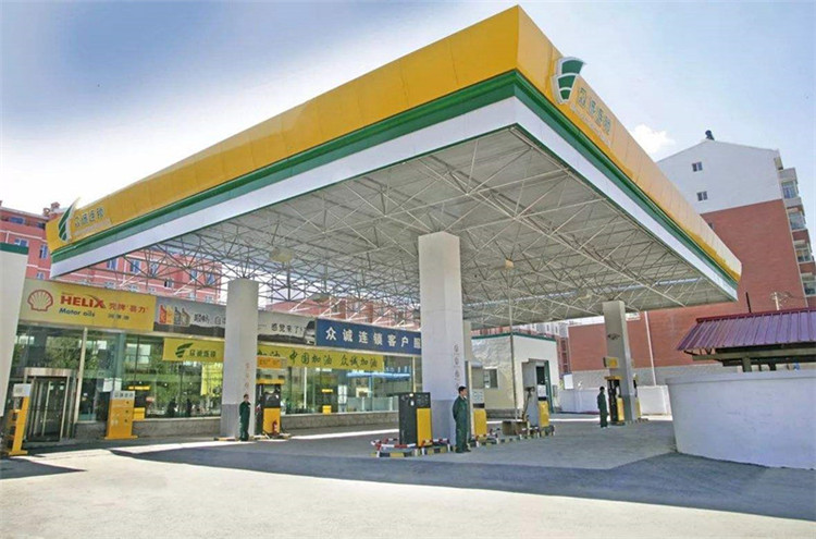 灯塔加气站钢结构网架案例7